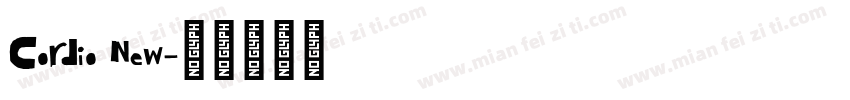Cordio New字体转换